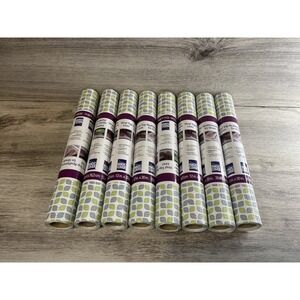 Magic Cover Vinyl Top CARDIFF GRAY Non-Adhesive Shelf Liner 12x30 inch Lot Of 8